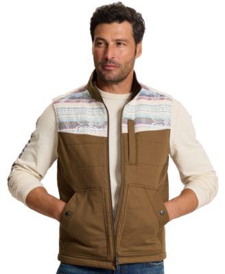 Men's Pecos Palms Western Quilted Stand-Collar Vest