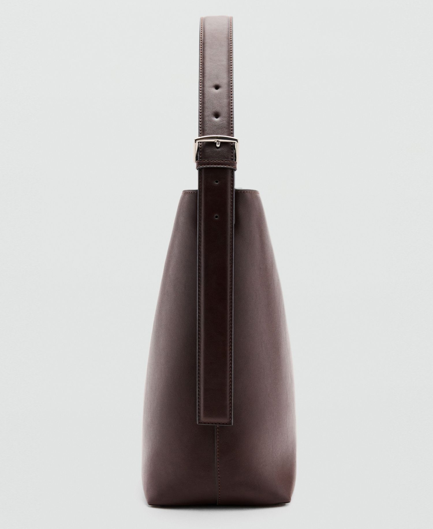 Women's Buckle Bucket Bag