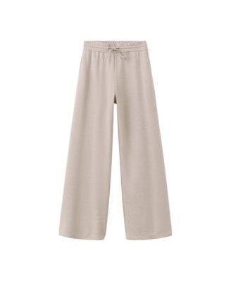 Women's Fine-Knit Straight-Fit Pants
