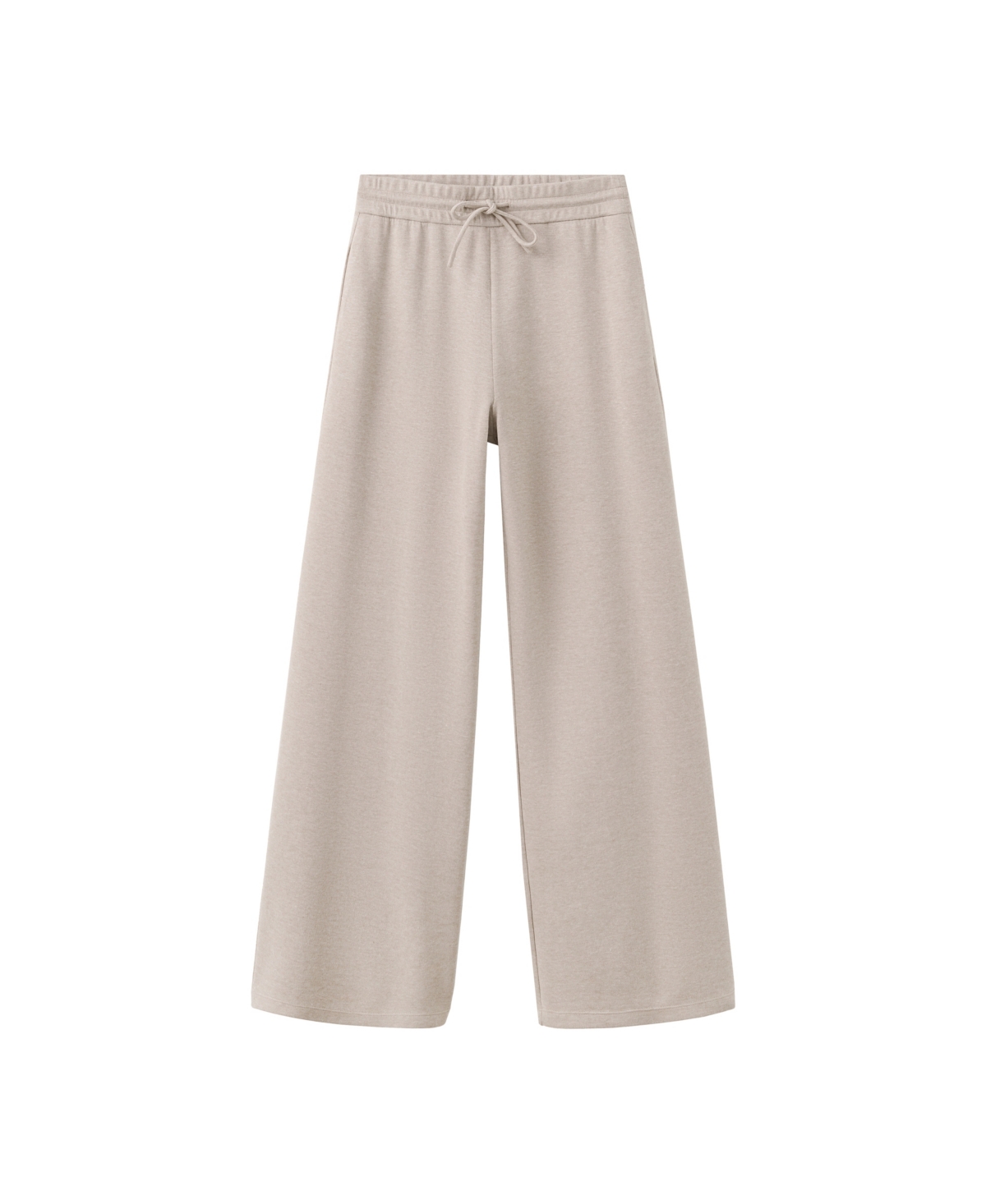 Mango Women's Fine-Knit Straight-Fit Pants - Ecru
