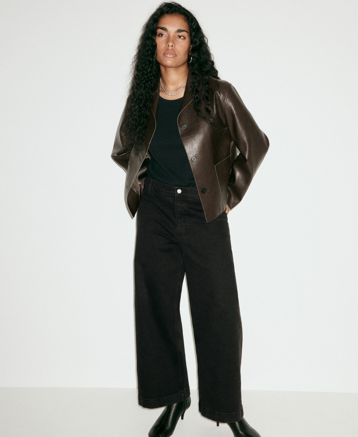 Women's Catherin High-Rise Culotte Jeans