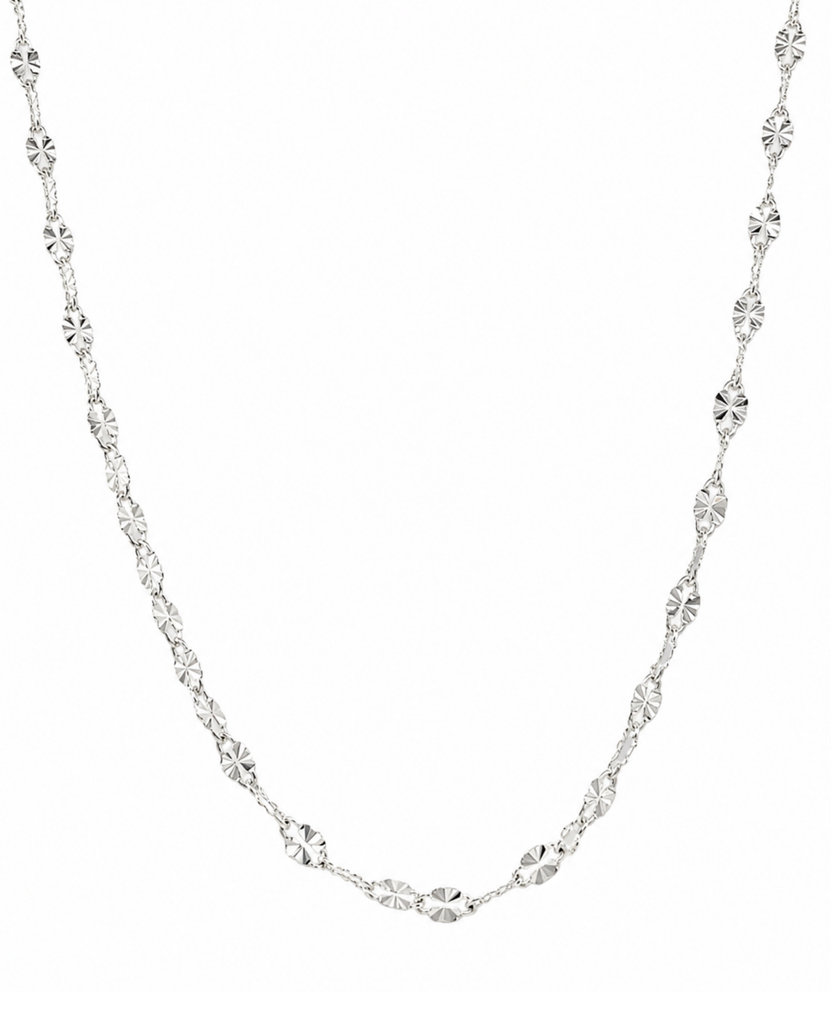 And Now This Mirror Link 18" Chain Necklace in Silver-Plate or Gold Plate