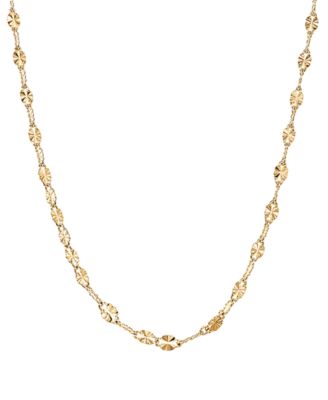 And Now This Mirror Link 18" Chain Necklace in Silver-Plate or Gold Plate
