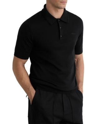 Men's Albion Merino Wool Slim-Fit Embroidered-Logo Polo Shirt