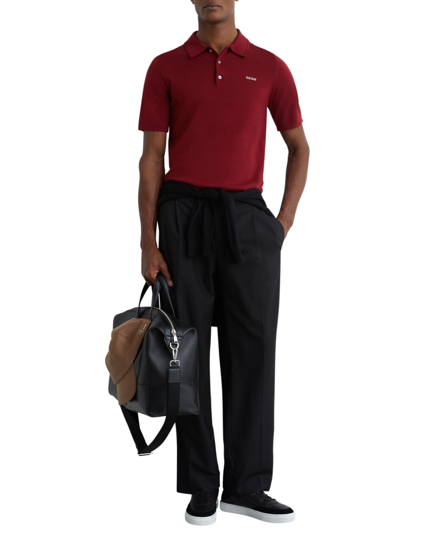 Men's Albion Slim-Fit Merino Wool Polo Shirt