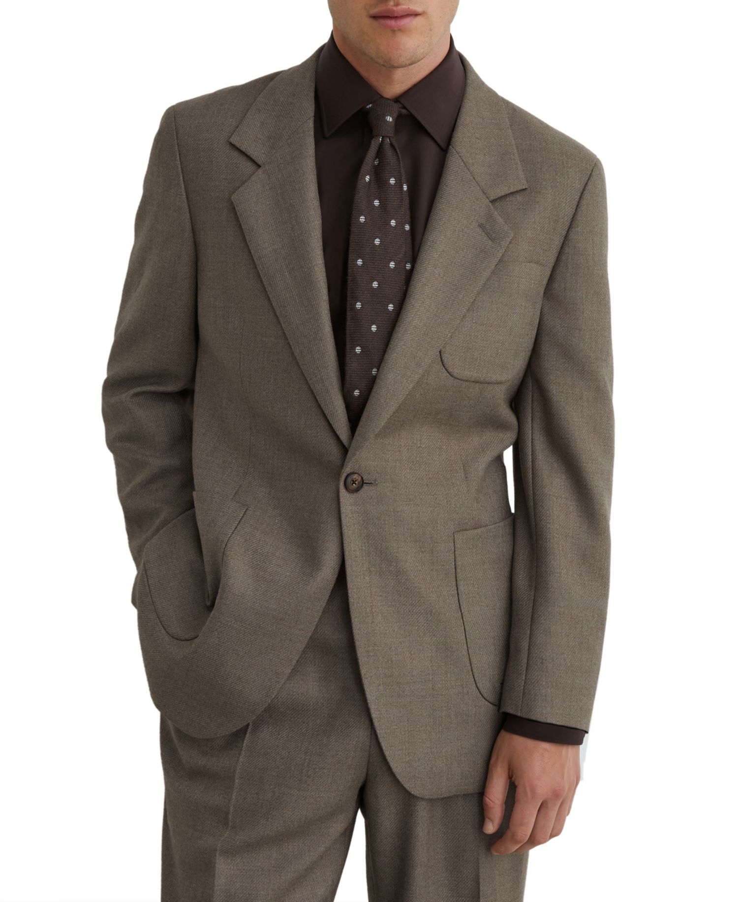 Men's Terrain Relaxed-Fit Wool-Blend Twill Single-Breasted Blazer