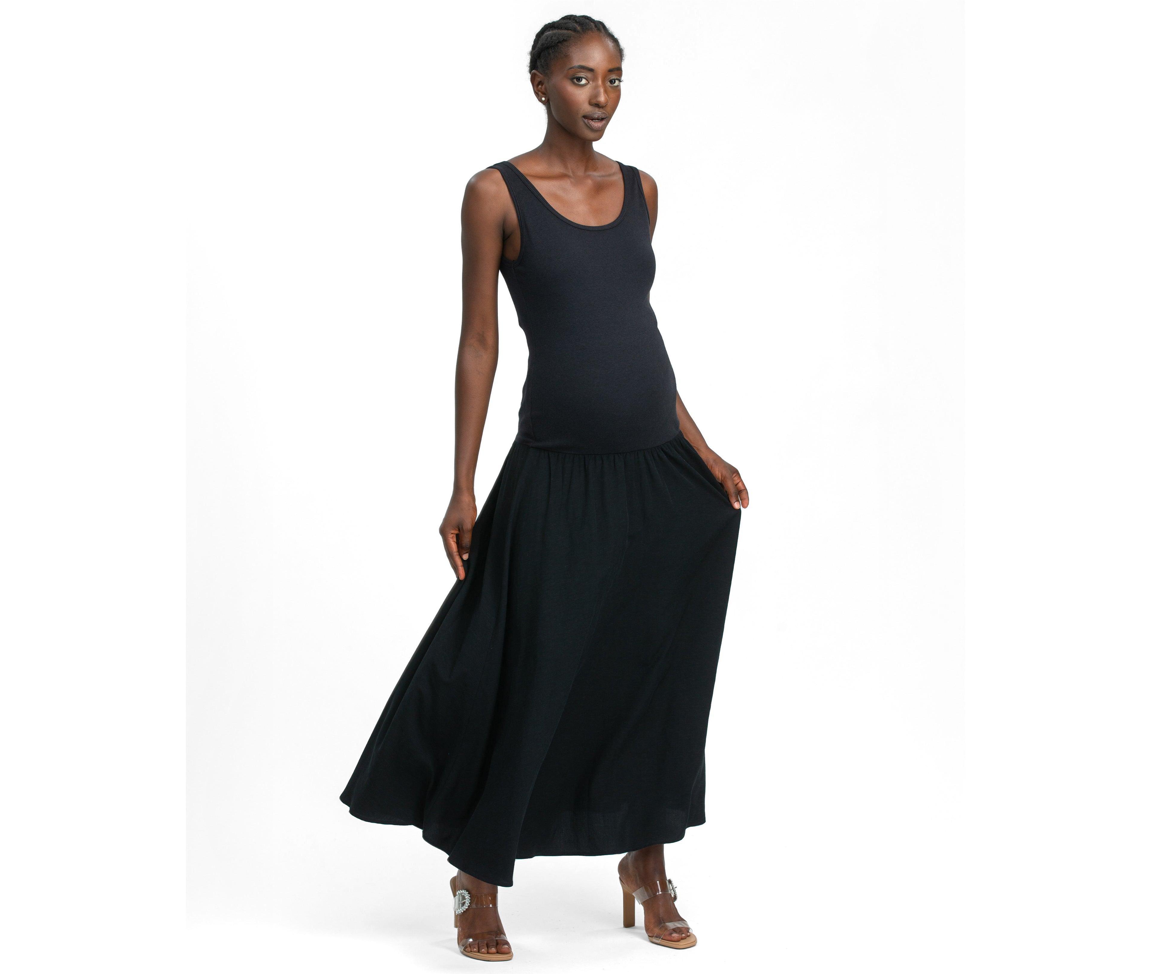 Pietro Brunelli Maternity Women's Tiana Sleeveless Twofer Dress