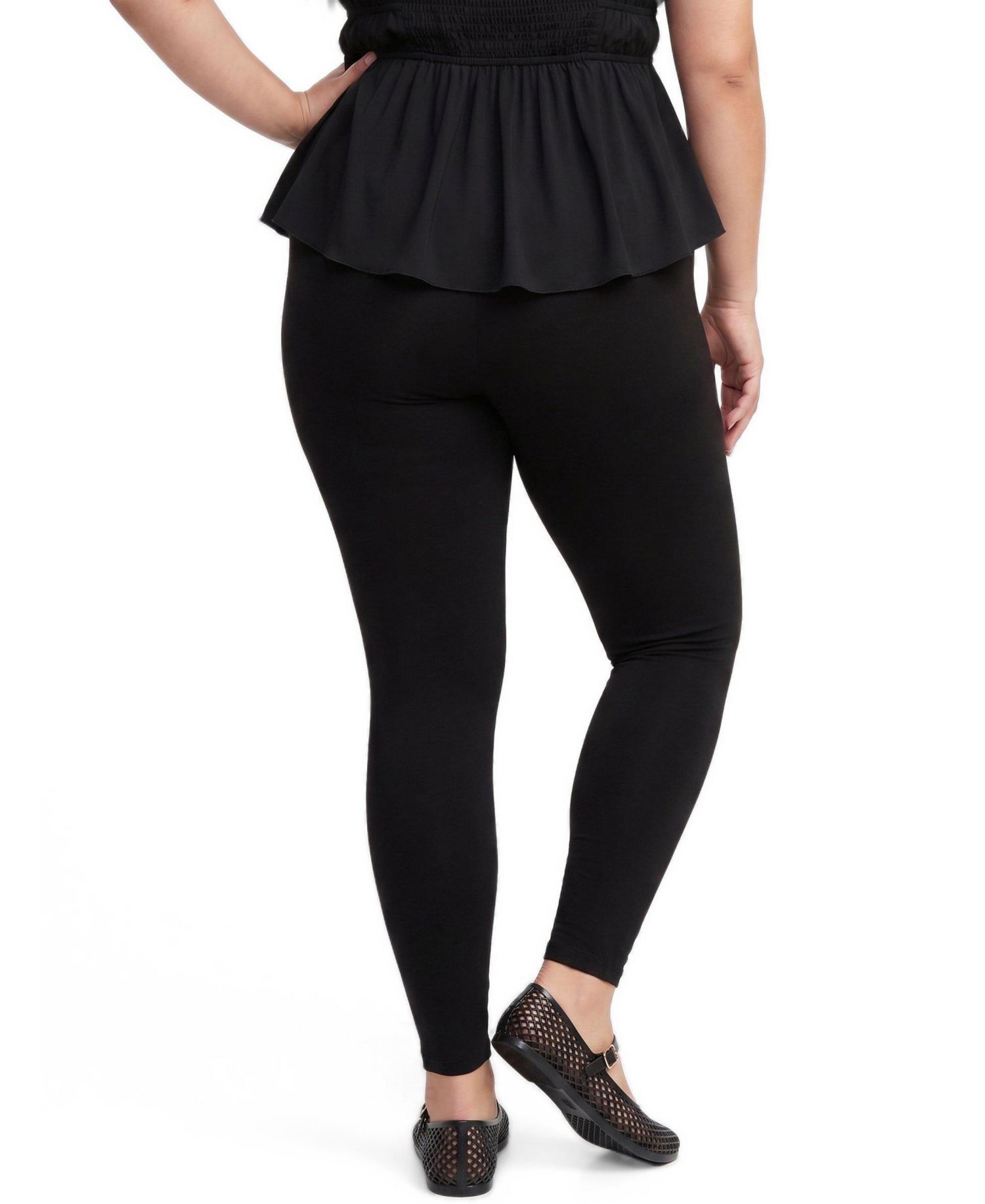 Plus Size High-Rise Comfort Waistband Leggings