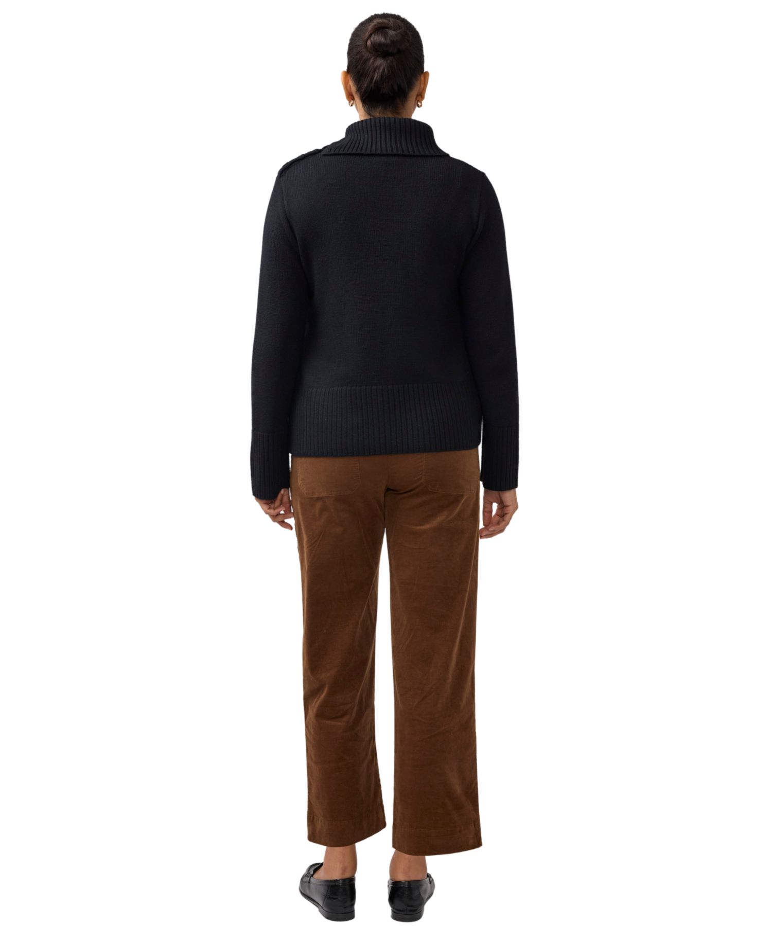 Maternity Stretch-Corduroy Ankle Pant