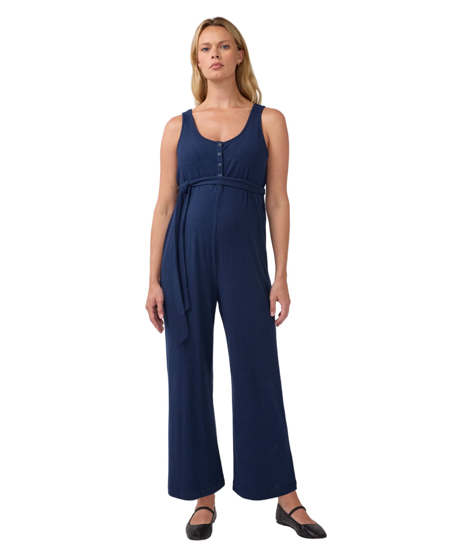 Women's Ingrid + Isabel Sleeveless Wide Leg Knit Jumpsuit