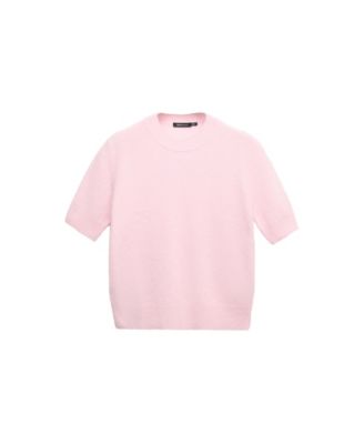 Women's Selection Wool Crewneck Short-Sleeved Sweater