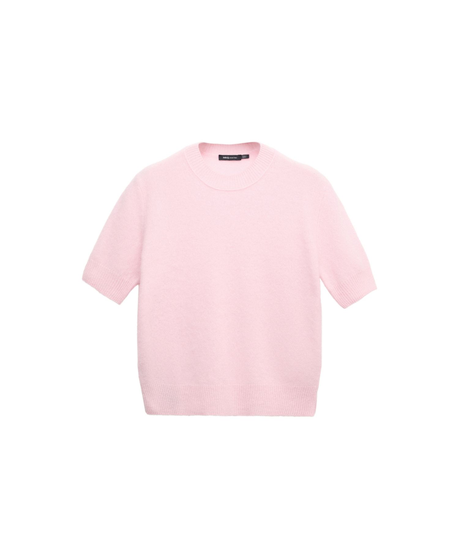 Women's Selection Wool Crewneck Short-Sleeved Sweater
