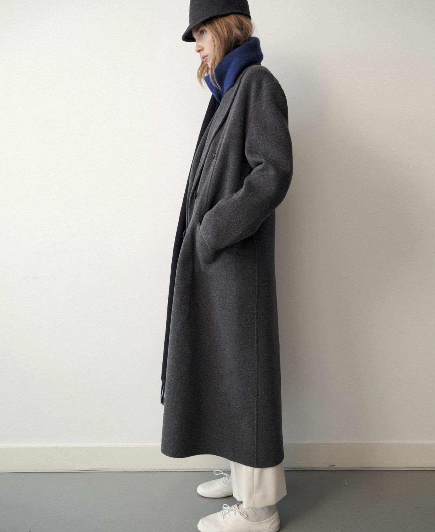 Women's Selection Wool-Cashmere Blend Long Double-Breasted Coat