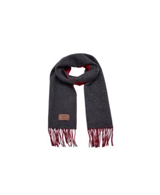 MANGO - Women's Selection Reversible Wool Scarf Red