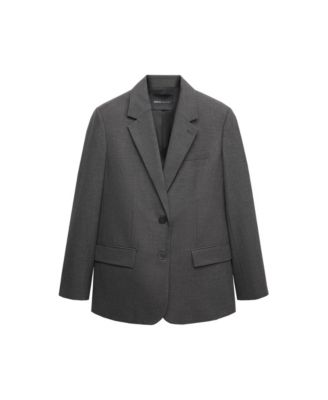 Women's Selection Wool-Blend Stretch Boyfriend Blazer