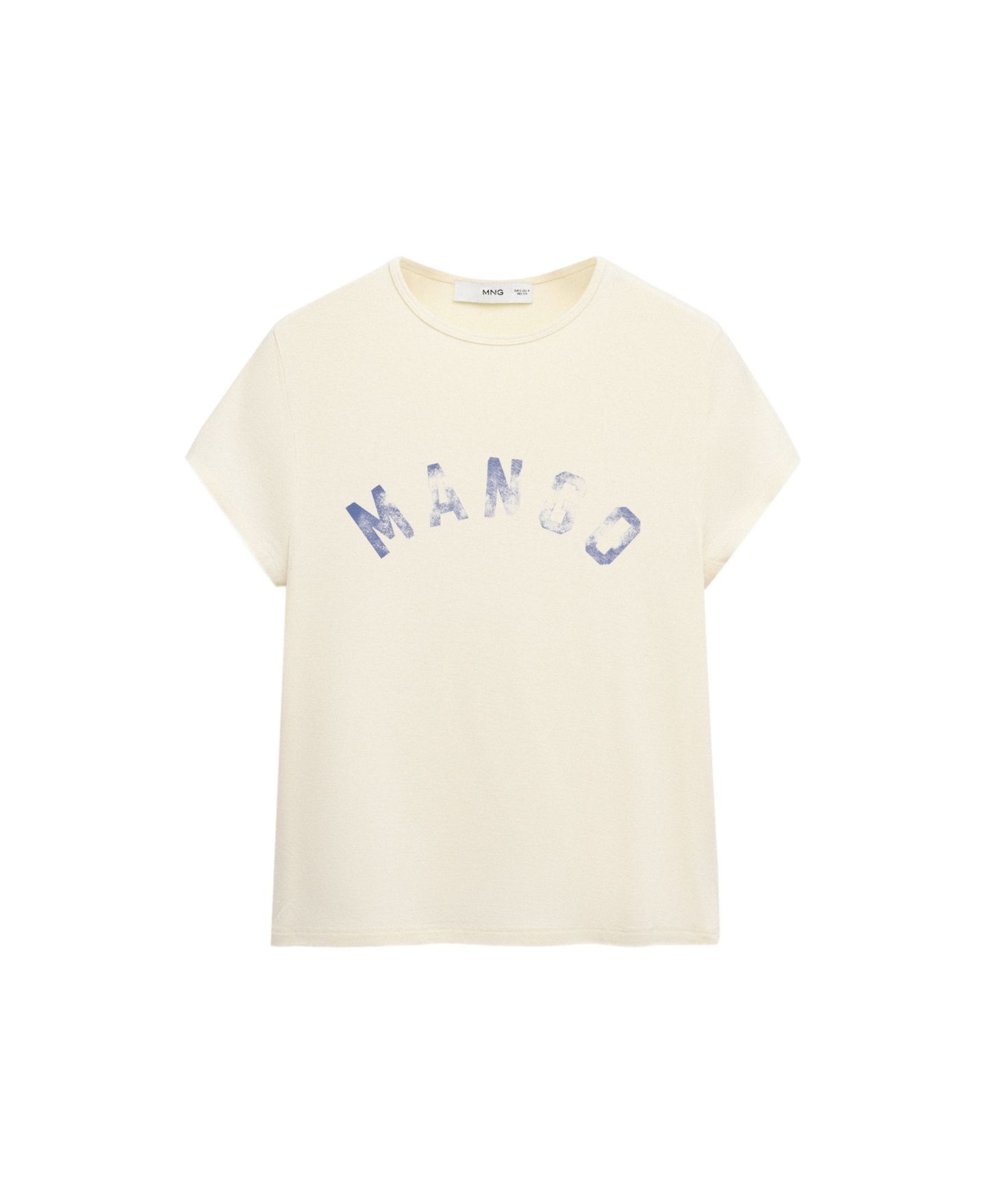 Женская футболка Mango Selection Distressed Logo-Print — фото 1