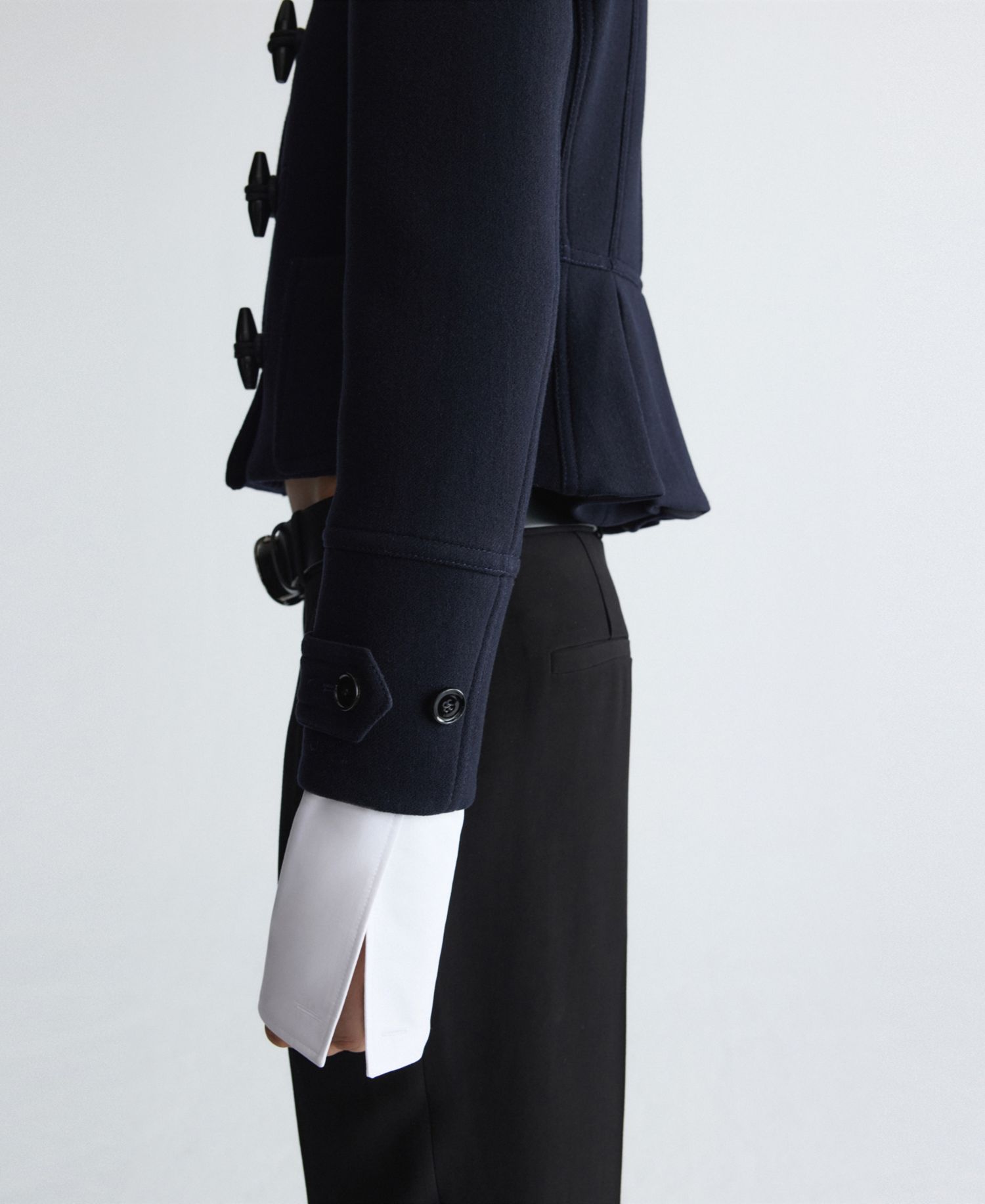 Women's Selection Wool-Blend Cropped Toggle Coat