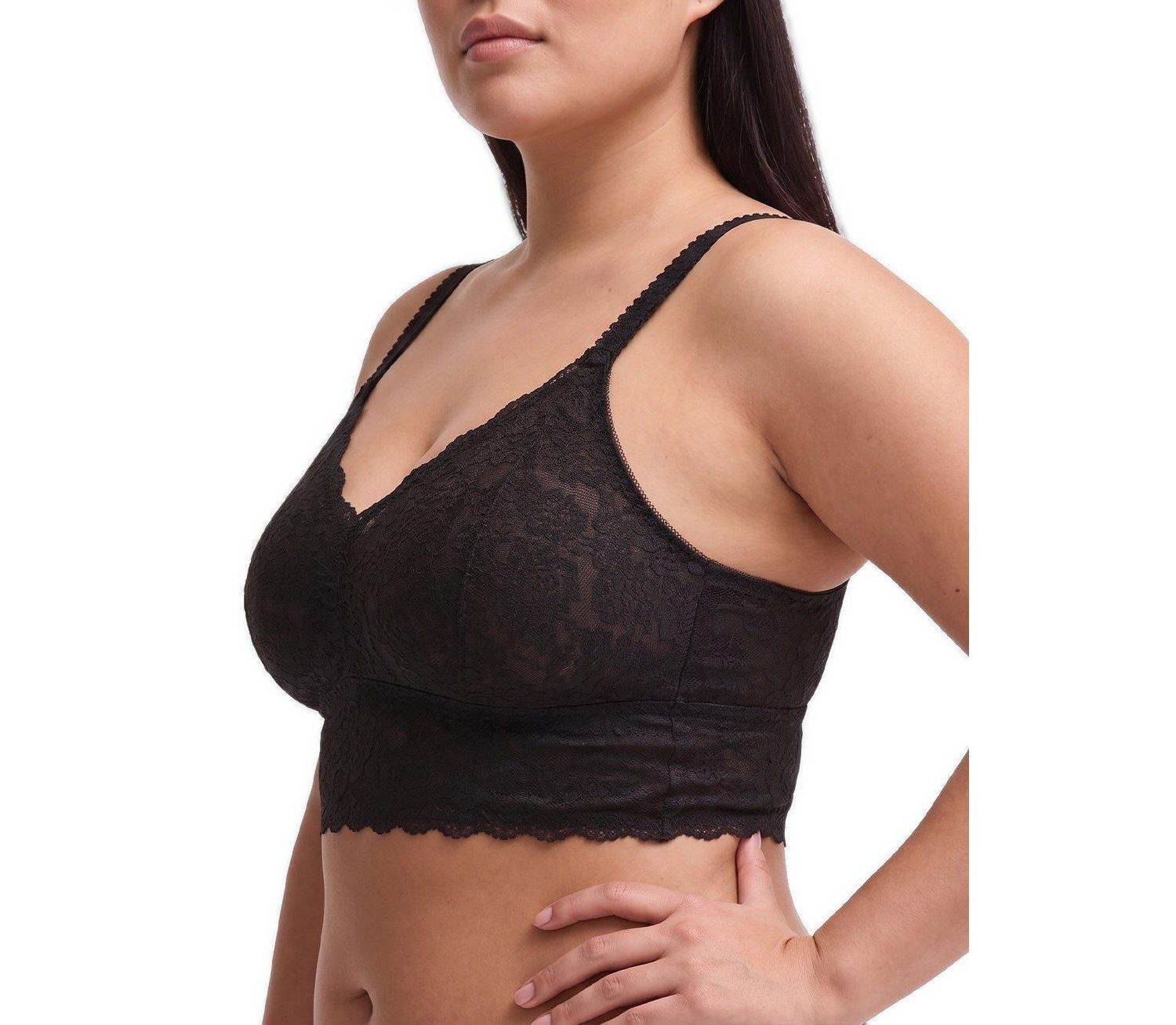 Plus Size Wireless Unlined Lace Bralette