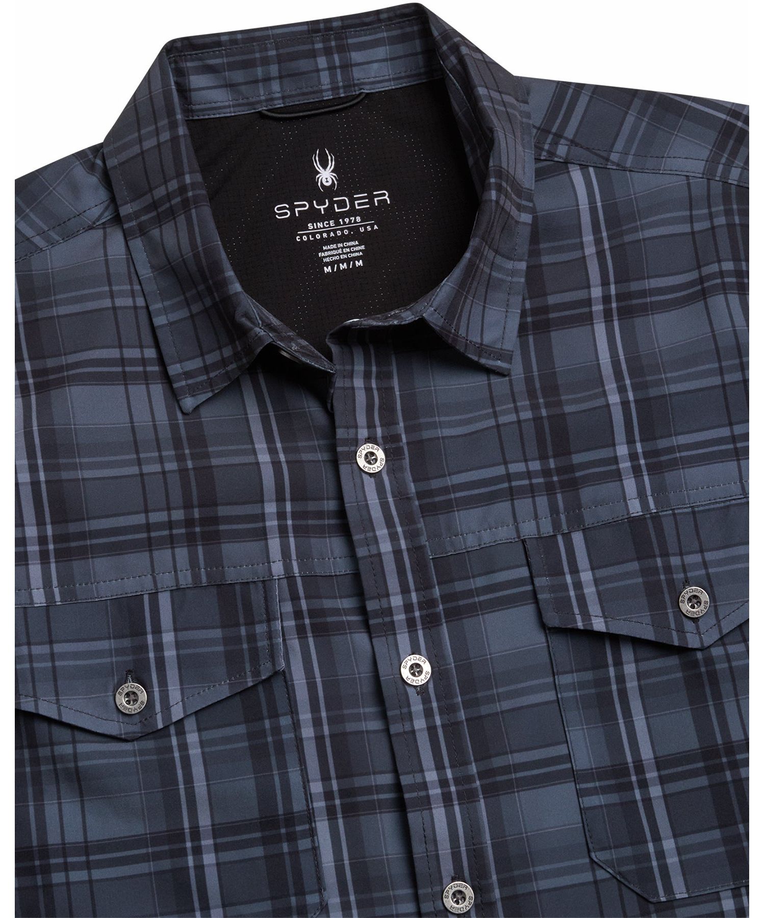 Men's Seaside Plaid Short-Sleeve Regular-Fit Shirt