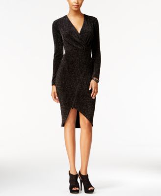 rachel roy faux wrap dress