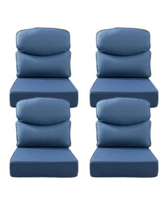 Luxury Smile 24x24x6 Outdoor Cushions, Water Resistant Olefin Deep Seat Cushion for Patio Wicker Chair Sofa