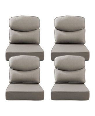 Luxury Smile 24x24x6 Outdoor Cushions, Water Resistant Olefin Deep Seat Cushion for Patio Wicker Chair Sofa