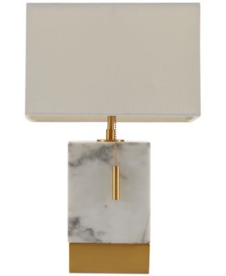 marble and brass table lamp