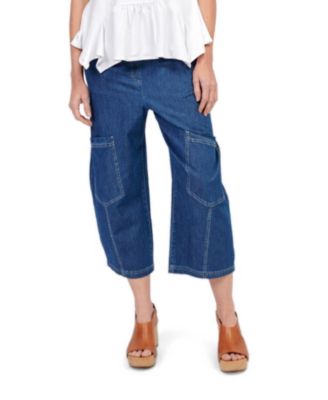 Women's Palma Cargo Elastic-Waist Capri Pants