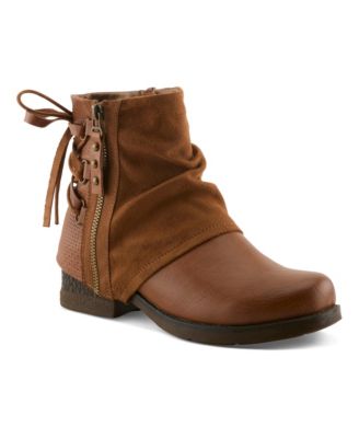 Women's Maxilus Microsuede Moto Ankle Boot with Zipper