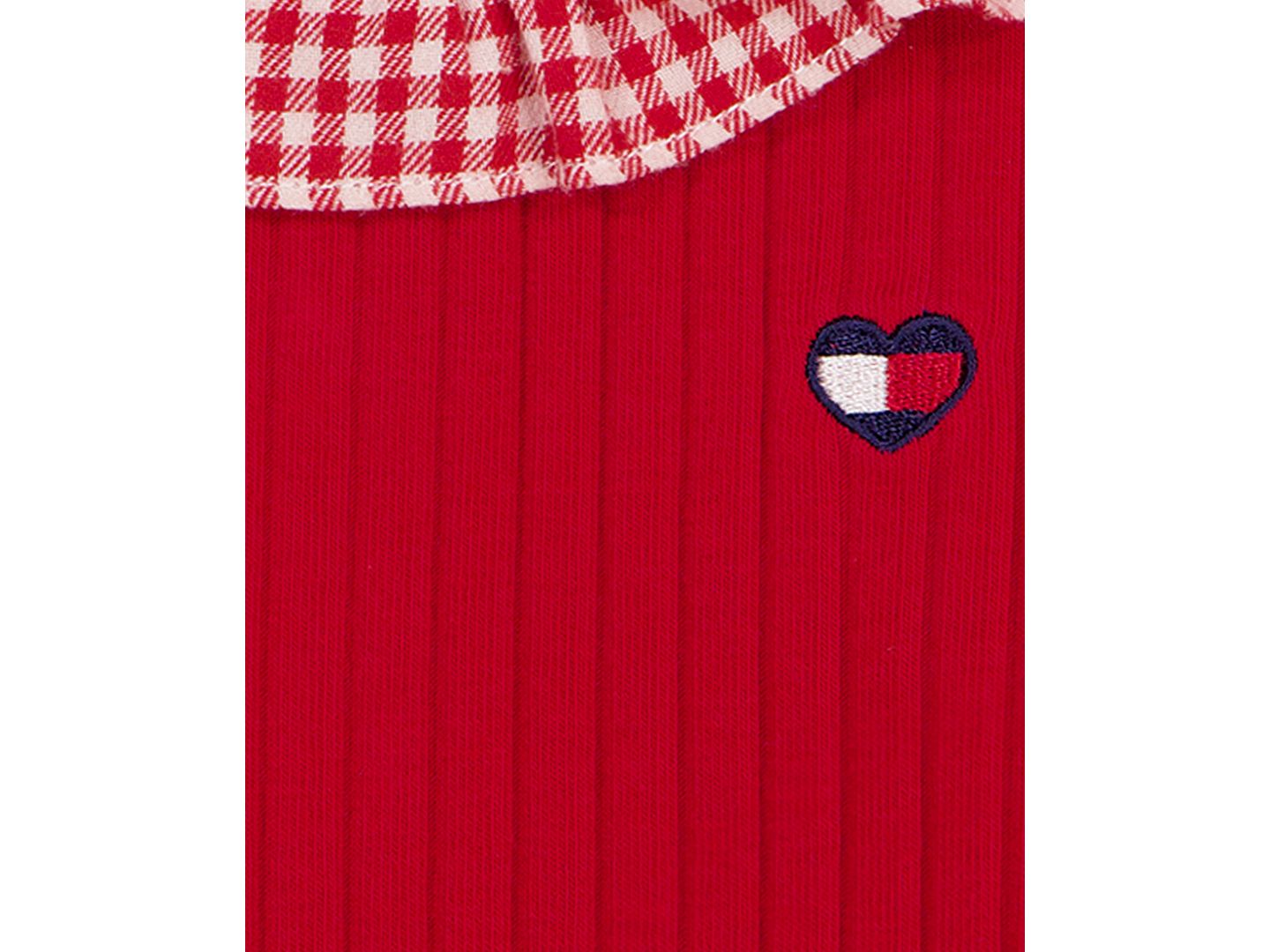 Комплекты Tommy Hilfiger Long-Sleeve Gingham Tunic and Leggings, 2-Piece Set для девочек-малышей, цвет: Красный — фото 4