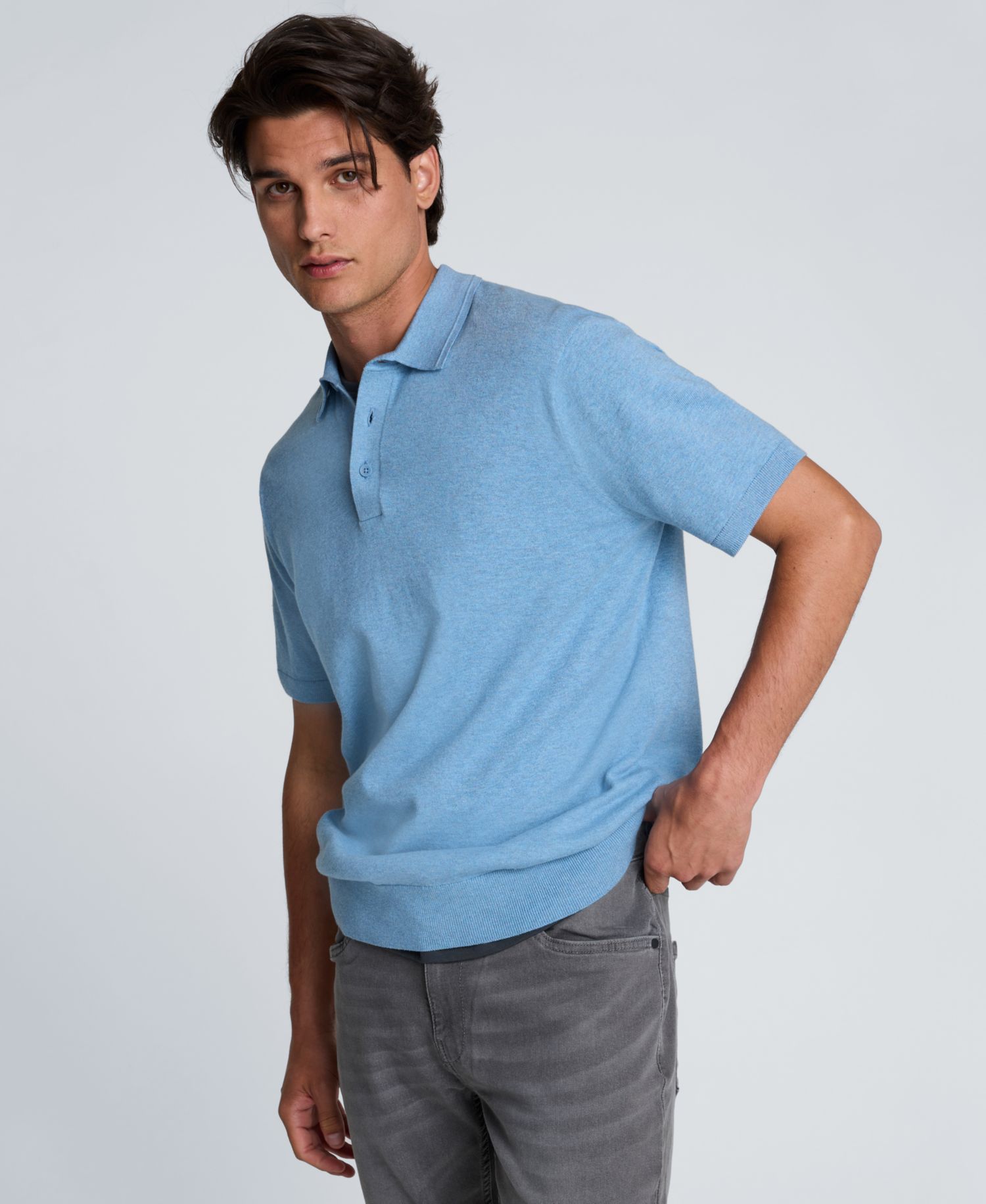 Men's Slim-Fit Short-Sleeve Polo Shirt
