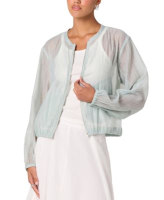 Women's Aeva Round Neck Bomber Jacket