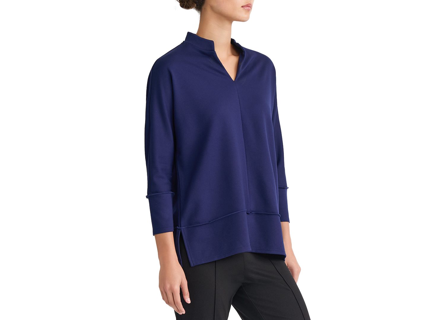 Petite Johnny Collar Top
