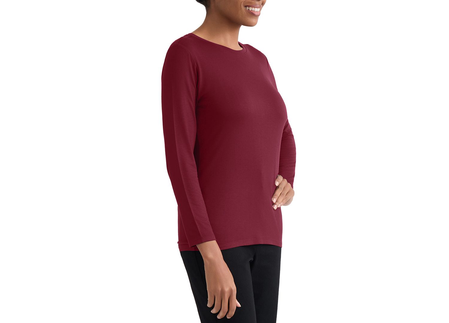 Women's Long-Sleeve Crewneck T-Shirt