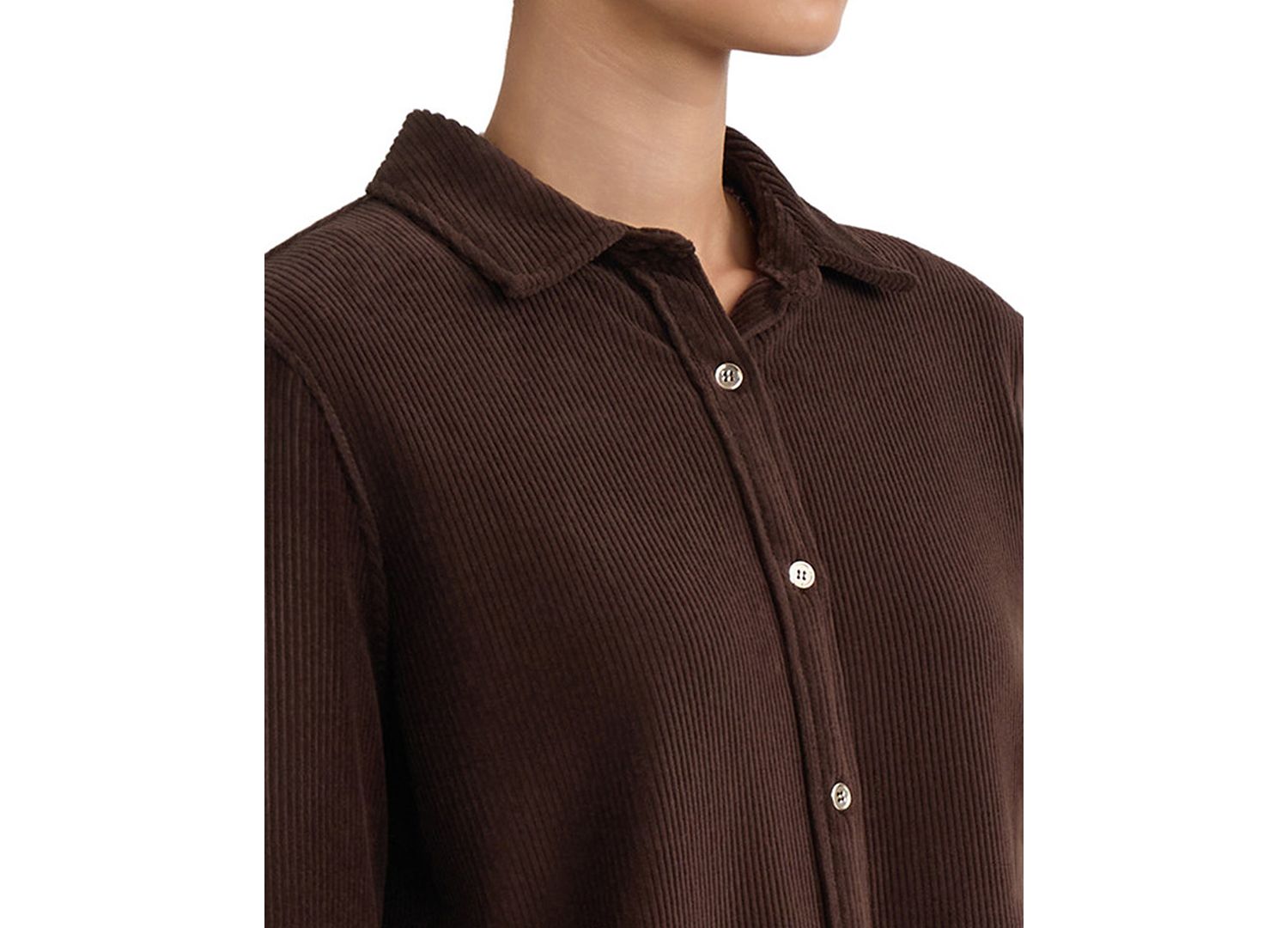 Women's Long-Sleeve Corduroy Shirt