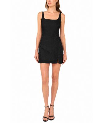 Women's Floral-Print Square Neck Mini Dress