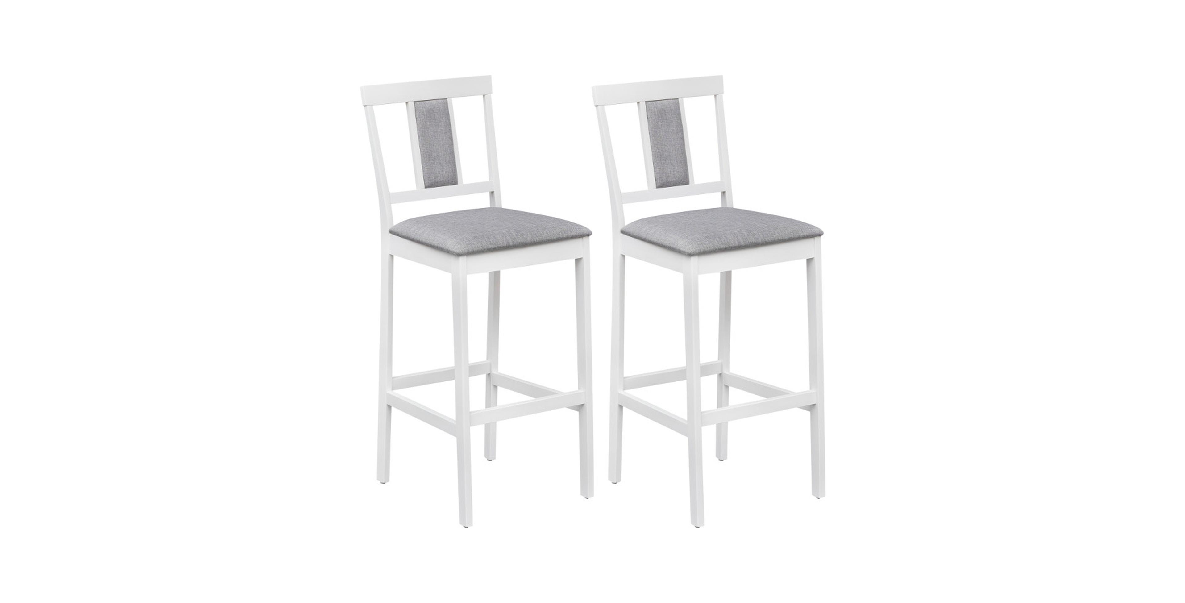 Gouun 29.5-Inch Upholstered Bar Stool with Linen Fabric Seat
