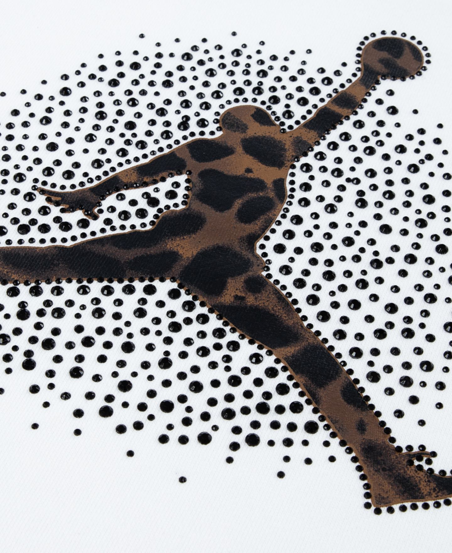 Детский свитшот Jordan Jumpman Fierce and Fearless с принтом, 7-16, цвет: Белый — фото 3