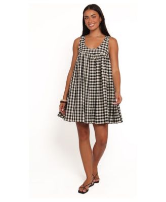 Women's Atria Gingham Scoop-Neck Mini Dress