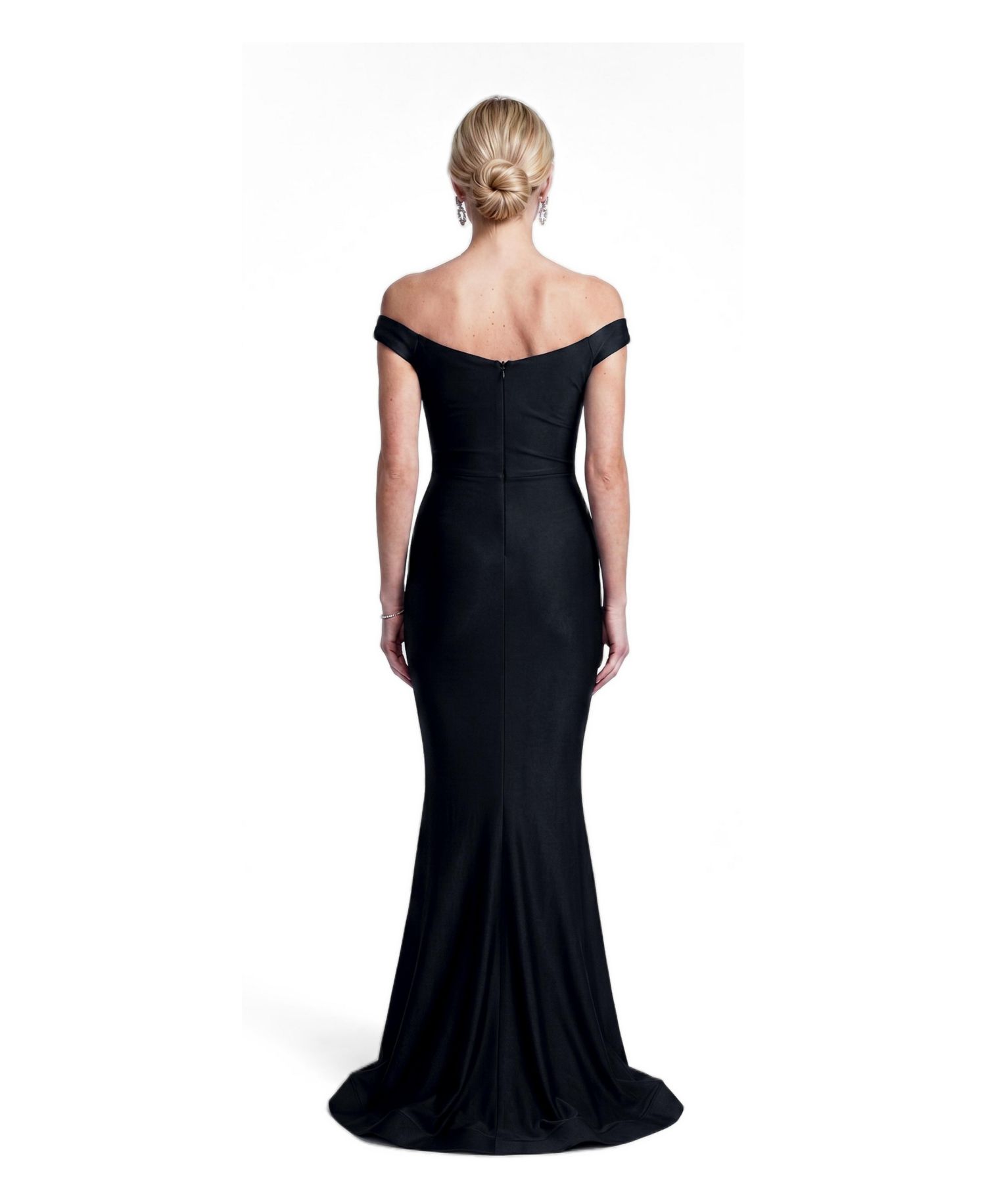 Women's Ruched Off-the-Shoulder Mermaid Gown