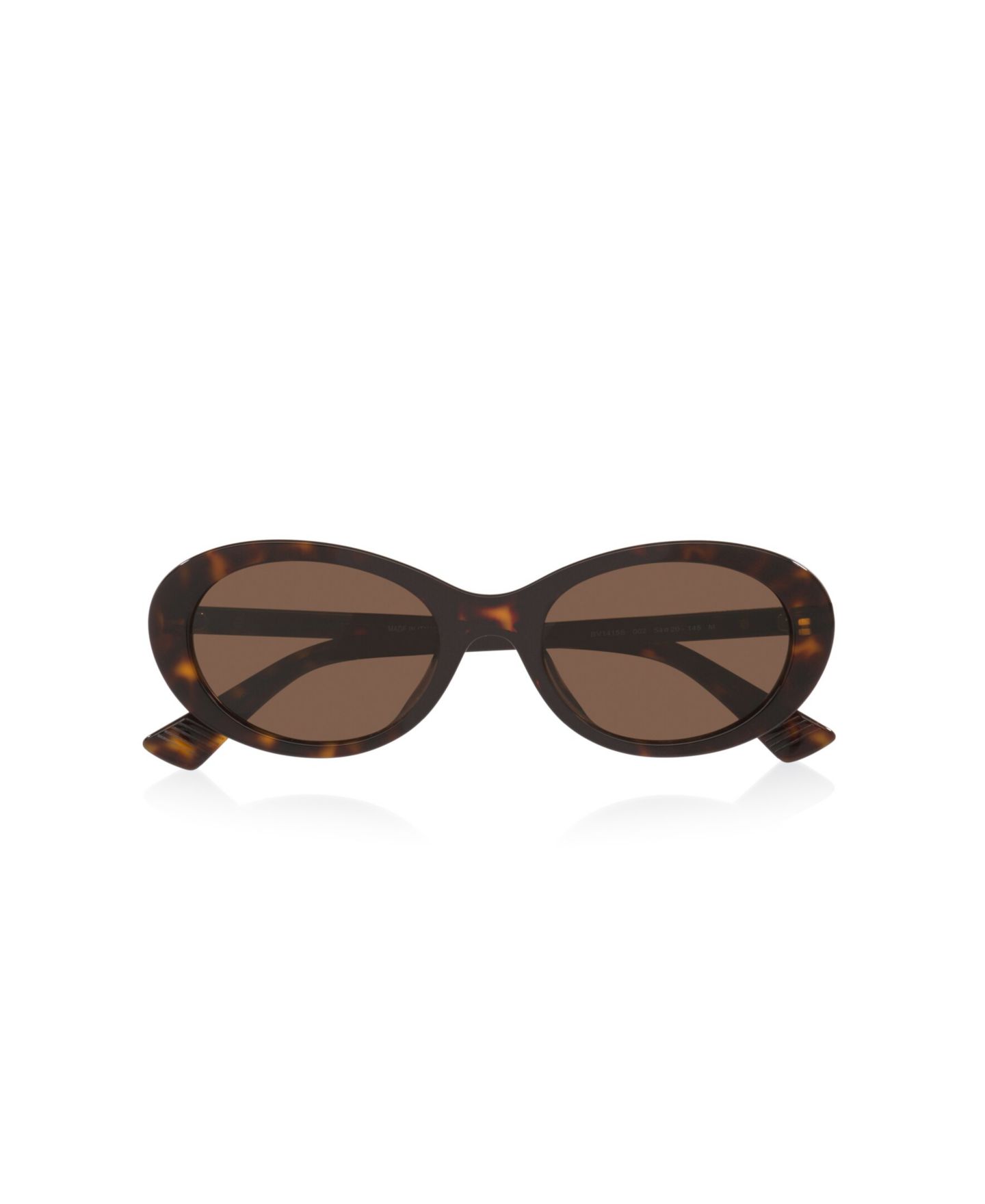 Женские солнцезащитные очки Bottega Veneta Round Low-Bridge BV1415SK, цвет: Чёрный — фото 9