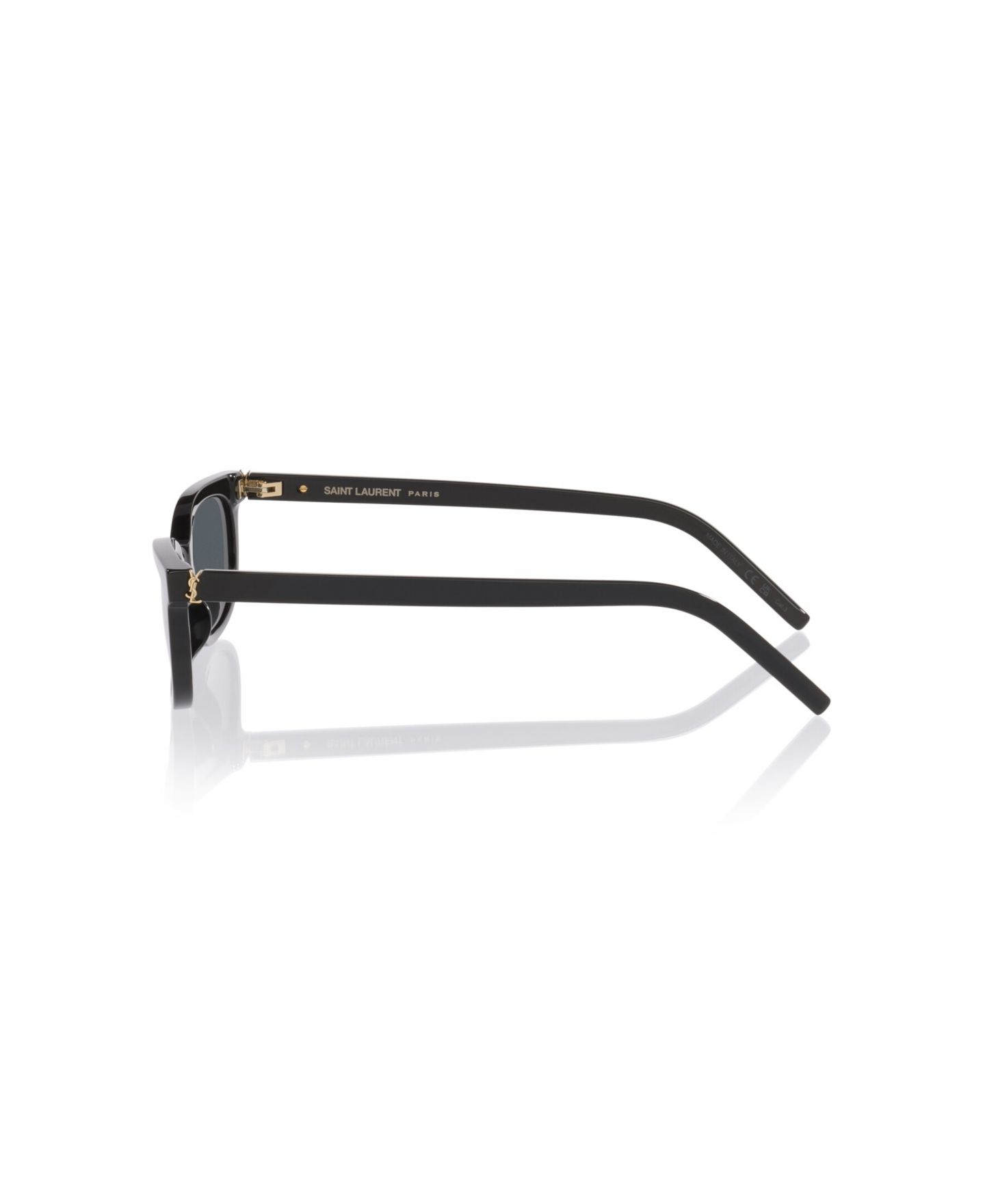 Женские солнцезащитные очки Saint Laurent Cat Eye Sunglasses SL M160, цвет: Чёрный — фото 2