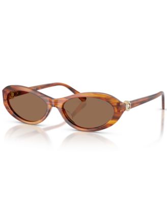 Women's Tortoise Shell Brown Lens Sunglasses SK6069U