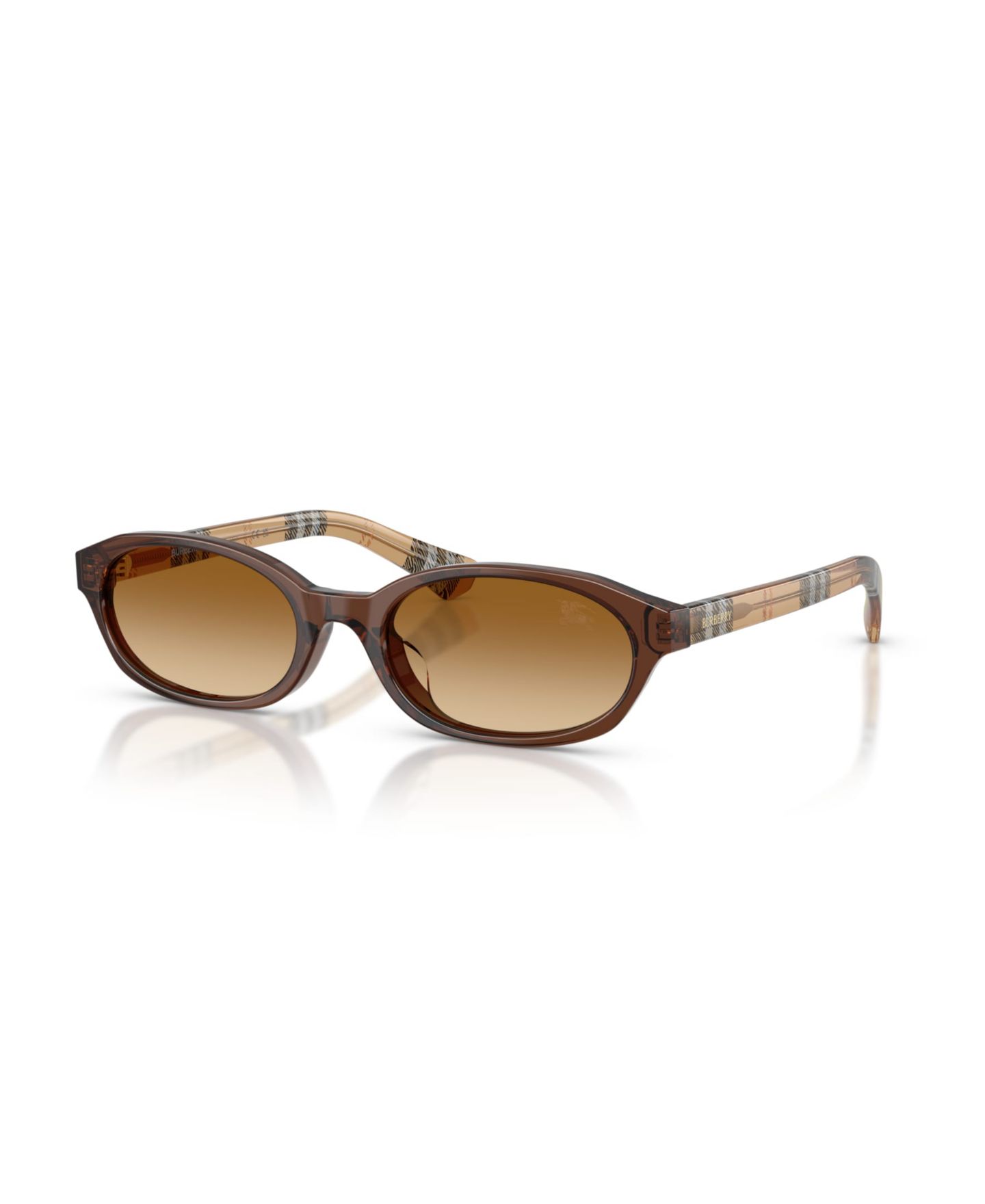 Женские солнцезащитные очки Burberry BE4508D с градиентными линзами, цвет: Коричневый — фото 1