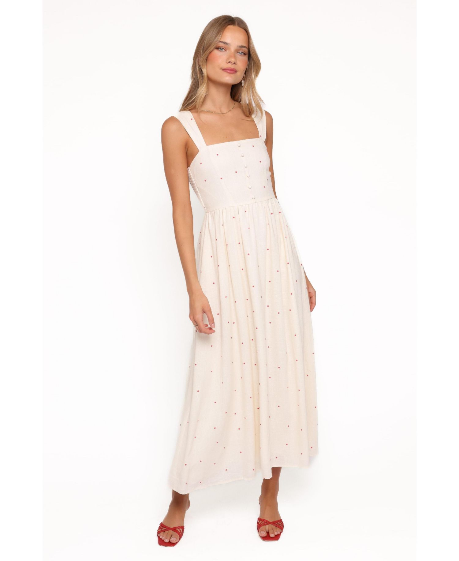 Women's Caty A-Line Square Neck Maxi Dress