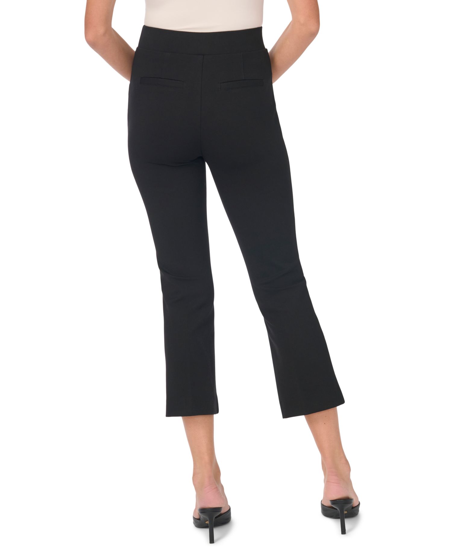 Women's Cropped Elastic-Waist Pants