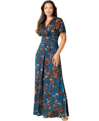 Women's Vienna Kimono Sleeve Long Maxi Dress