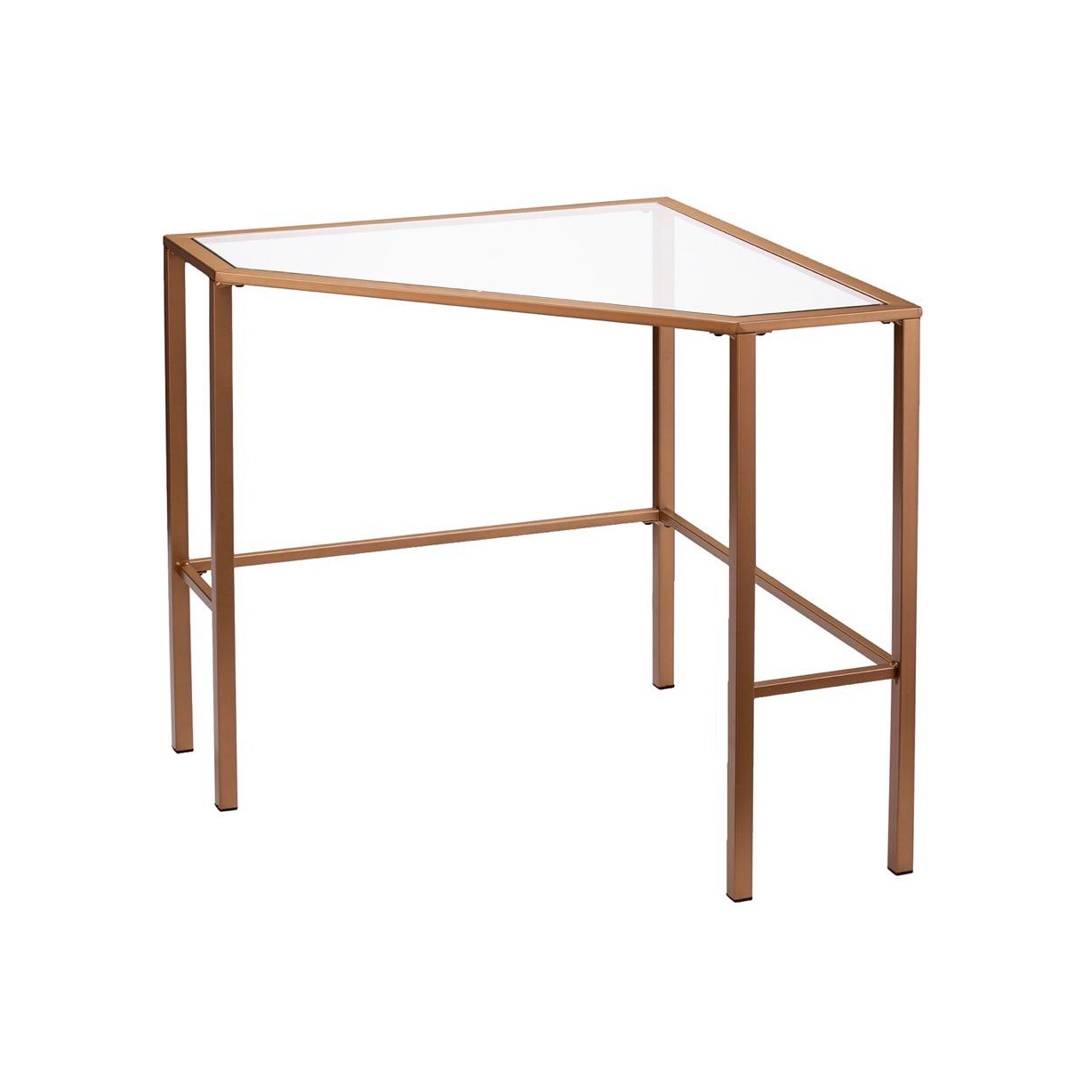 Augusta Home Keaton Corner Writing Desk - Gold