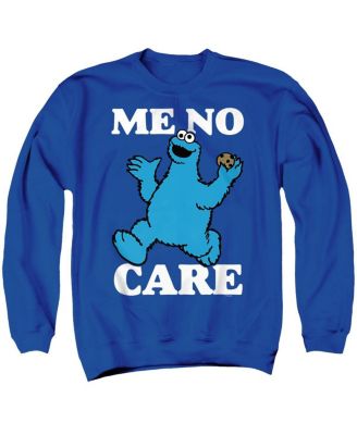 Men's Me No Care Long-Sleeve Graphic Crewneck Sweatshirt