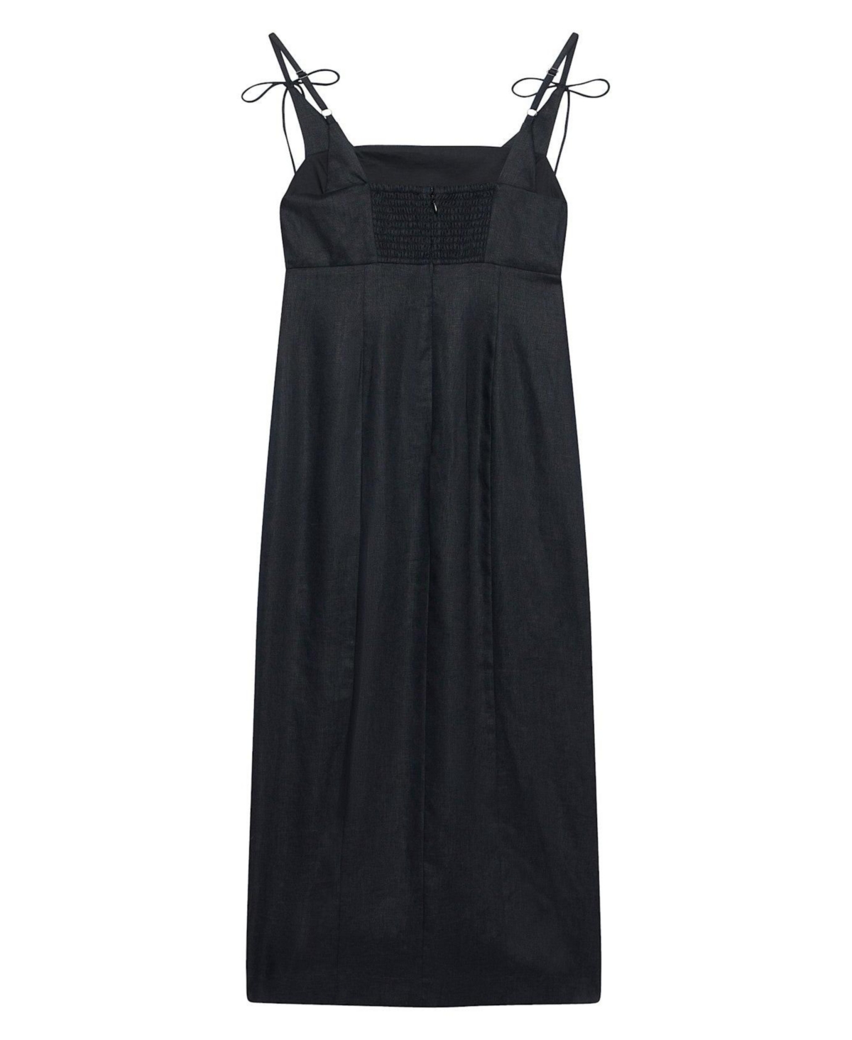 Mint Velvet Women's Linen Bow Detail Midi Dress
